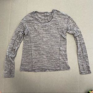 Lululemon Longsleeve - heather grey; fits like size XS